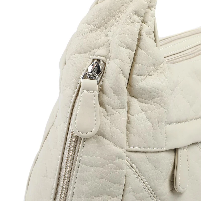Multi-Pocket Crossbody Bag - WAHT42000 / 328 376 - Cream