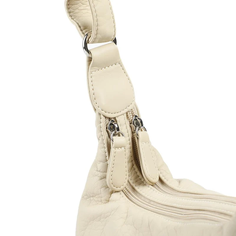 Multi-Pocket Crossbody Bag - WAHT42000 / 328 376 - Cream