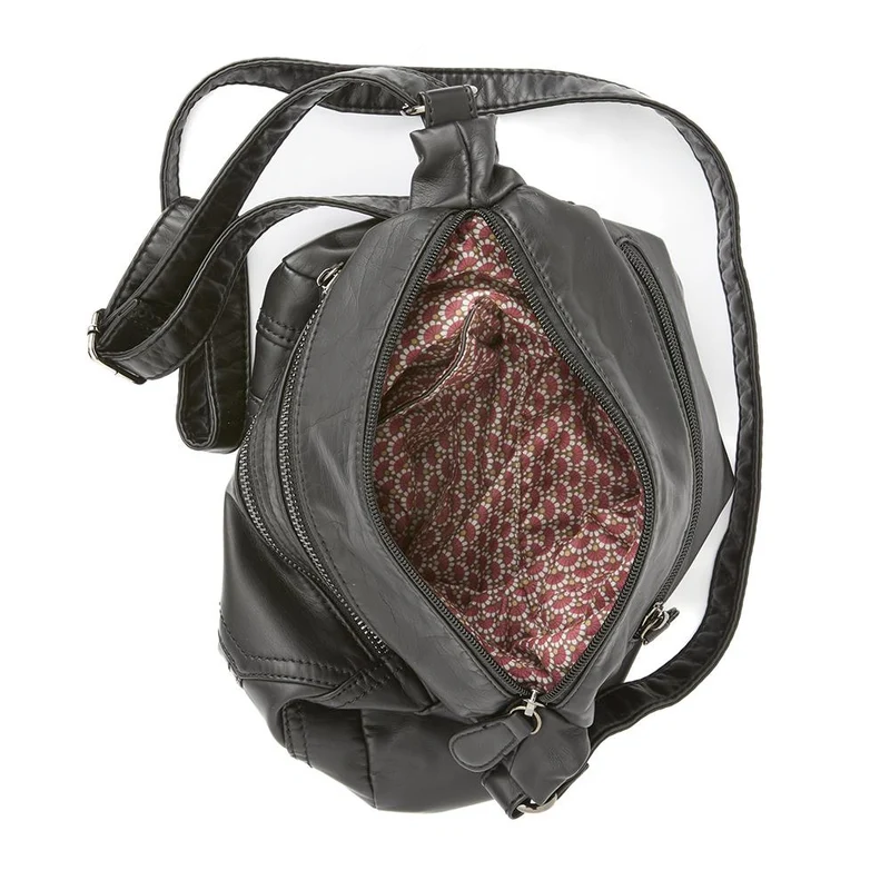Zip-Close Shoulder Bag - WAHT40007 / 325 839 - Black