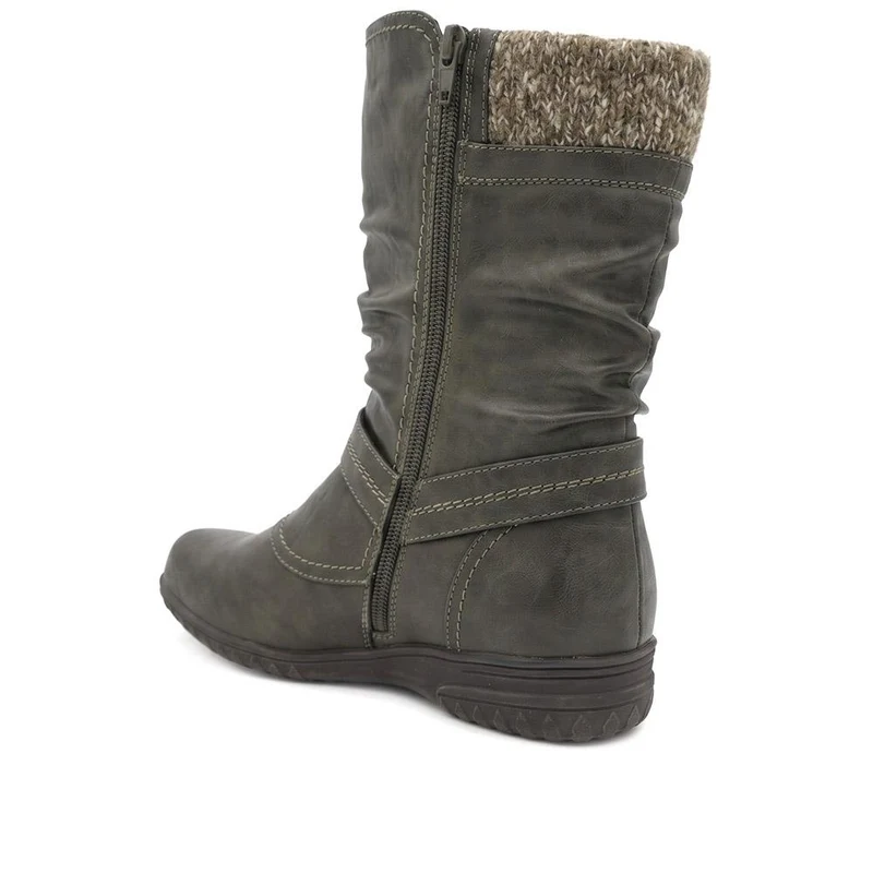 Slouch Calf Boots - WBINS38154 / 324 703 - Khaki