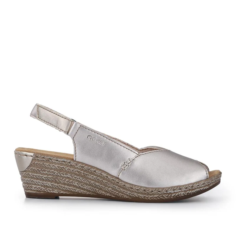 Smart Leather Slingback Sandals - RKR41537 / 327 287 - Gold