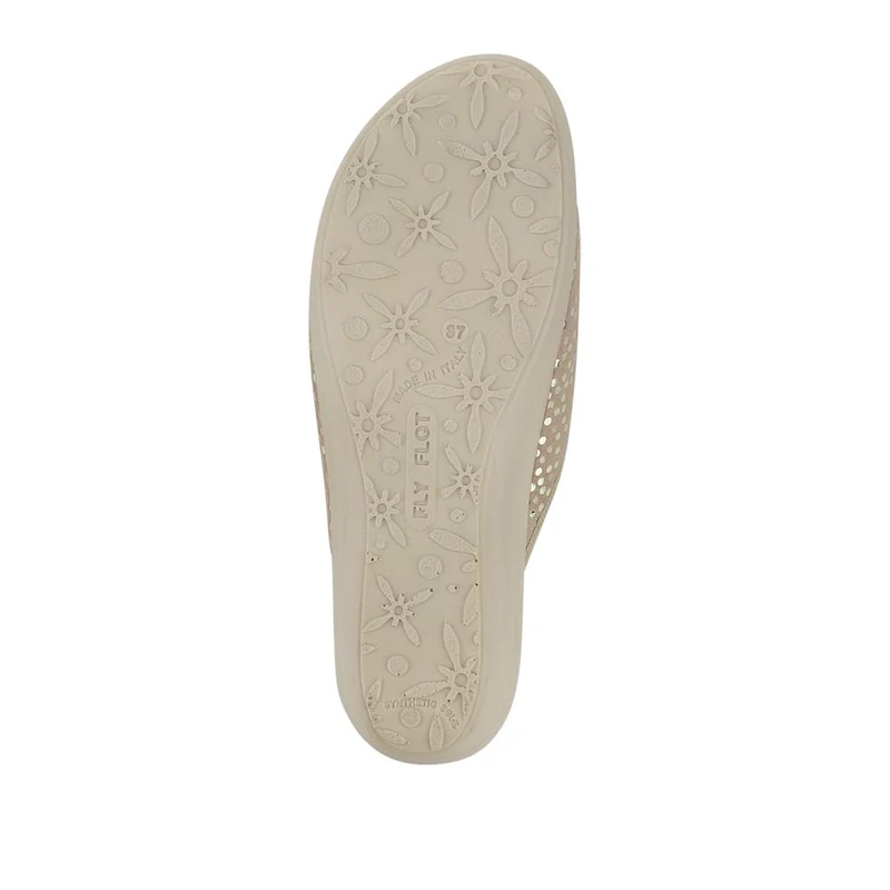 Fly Flot Lightweight Shock Absorbing Leather Mules - FLY41045 / 326 673 - Beige