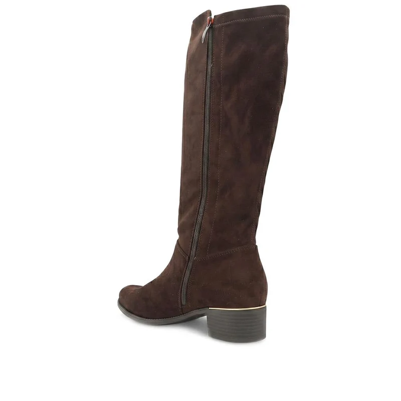 Wide Fit Smart Long Boots - WOIL42040 / 327 981 - Chocolate