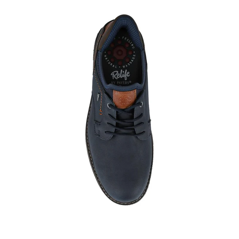 Relife Wide Fit Lace-Up Shoes - RELIF42000 / 327 804 - Navy