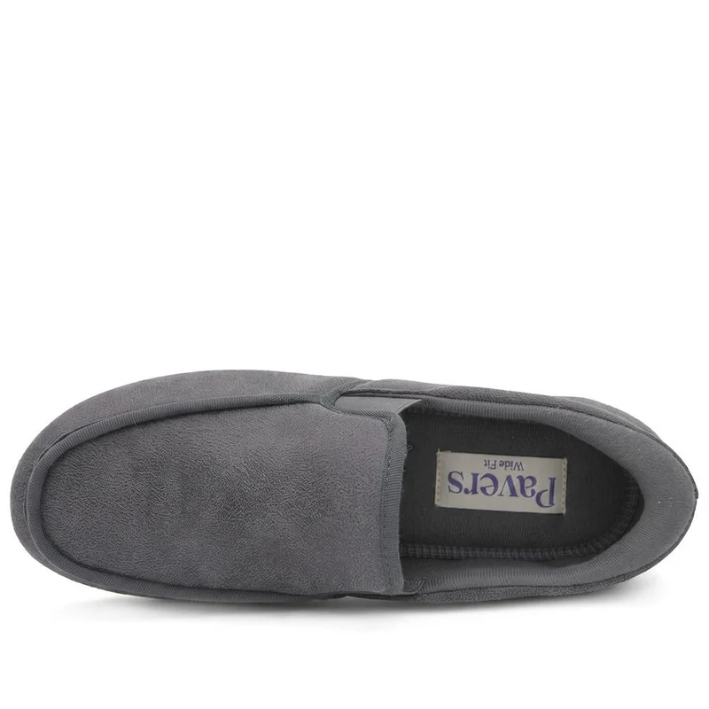 Easy Step In Extra Wide Memory Foam Slippers - QING42000 / 327 899 - Grey