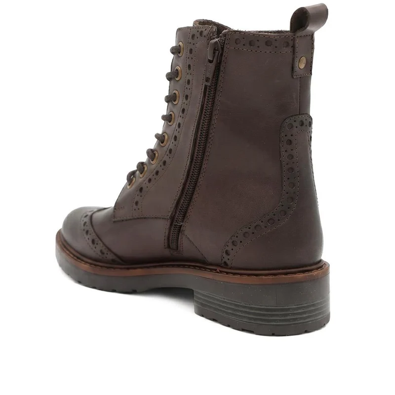 Noho Brogue Boots - NOHO / 326 023 - Brown Leather