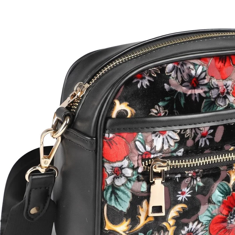 Adjustable Strap Multi Pocket Crossbody Bag - RIM44002 / 329 882 - Floral