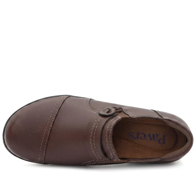 Smart Elasticated Slip-On Shoes - SANYI42007 / 327 958 - Dark Brown