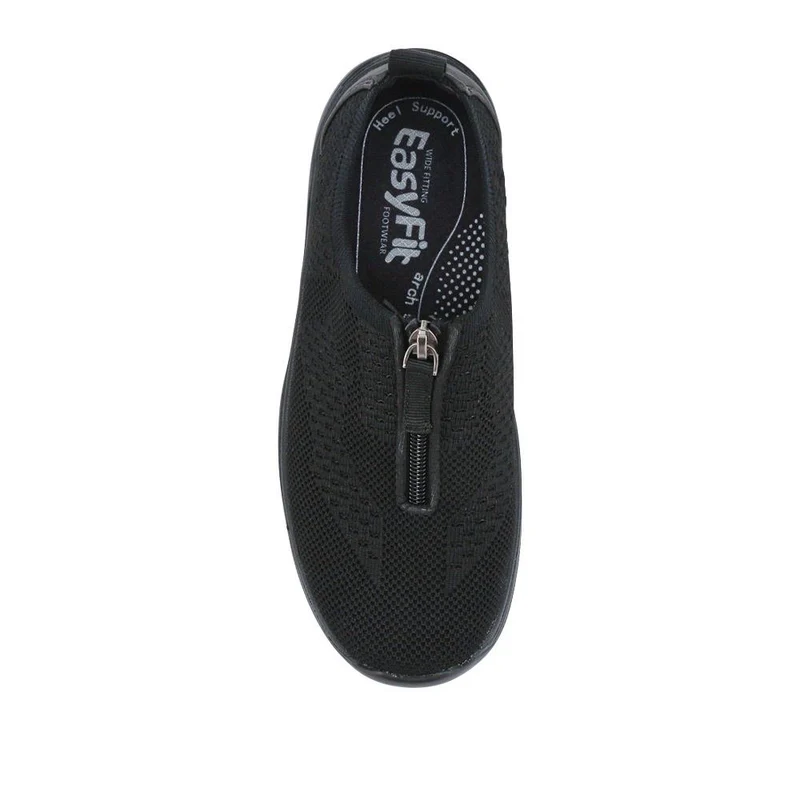 Extra-Wide Slip-On Shoes - ELENNE / 326 956 - Black