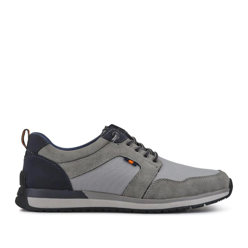 Wide Bungee-Laced Slip-On Shoes - GANG41009 / 327 570 - Grey