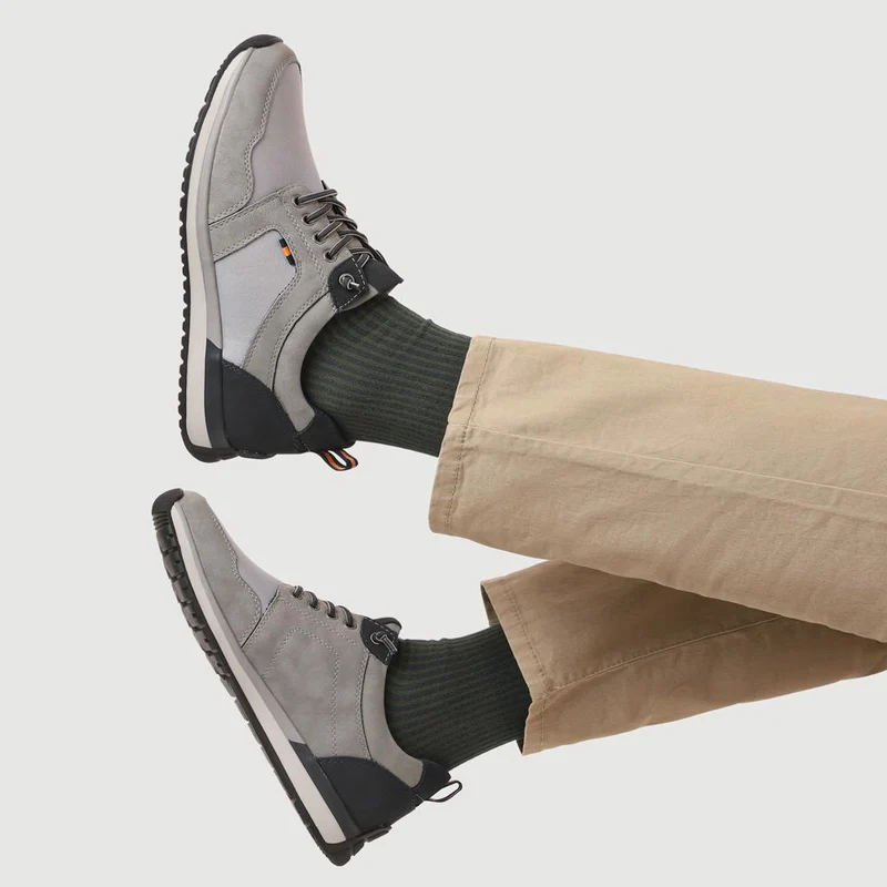Wide Bungee-Laced Slip-On Shoes - GANG41009 / 327 570 - Grey