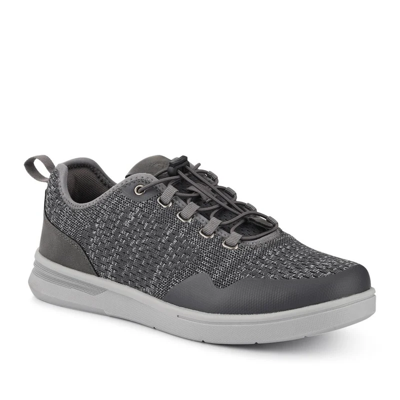 Bungee-Laced Memory Foam Shoes - BOJIE41027 / 327 404 - Grey