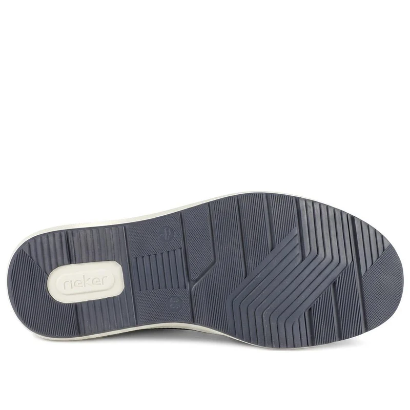 Rieker Leather Elastic Fit Slip On Shoes - RKR43062 / 330 548 - Navy