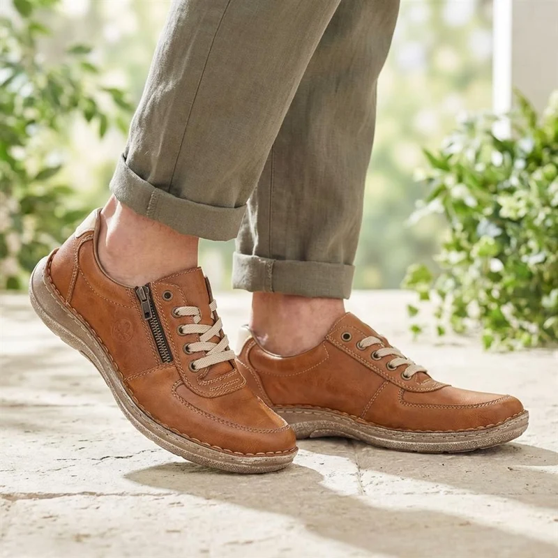 Casual Lace-Up Shoe - RKR29504 / 313 978 - Tan