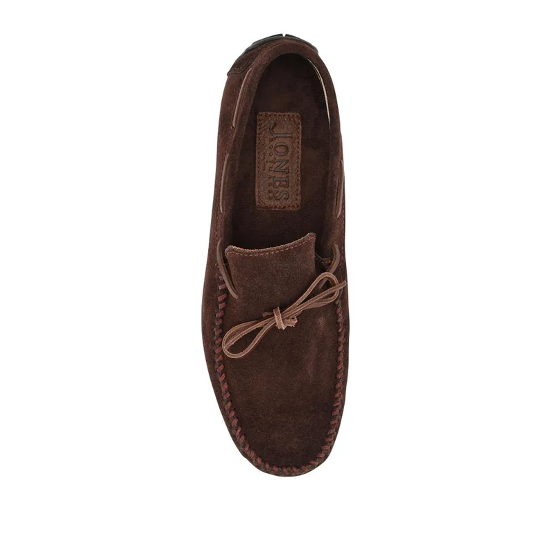 Zeke Leather Full Slippers - ZEKE / 328 015 - Dark Brown Suede