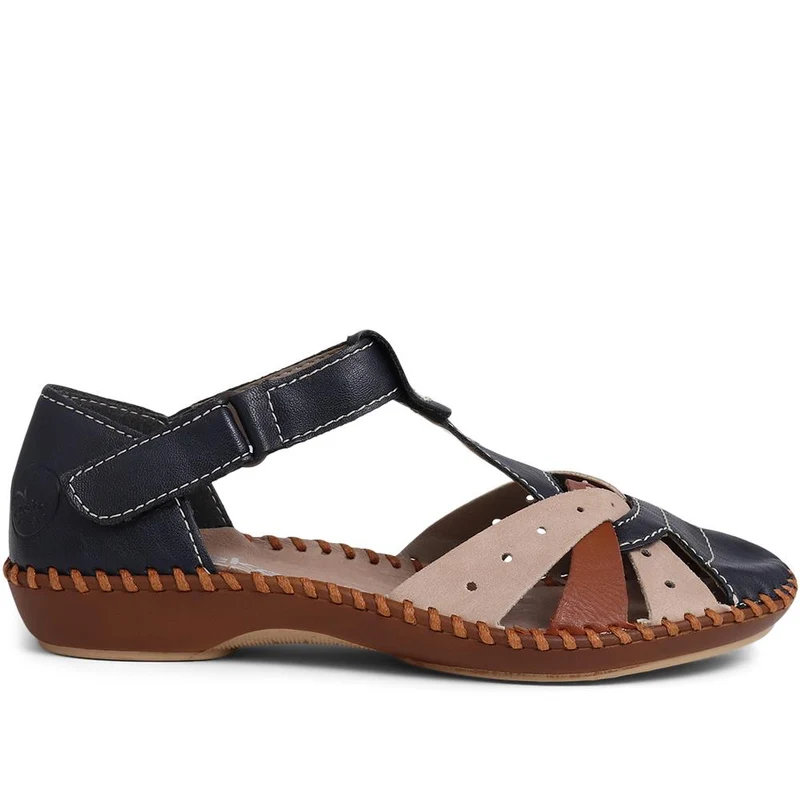 Rieker Touch-Fastening Sandals - RKR39538 / 325 034 - Navy Multi