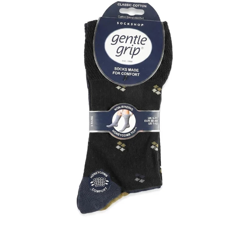 Soft Top Socks - DAVJA27007 / 313 223 - Navy-Camel