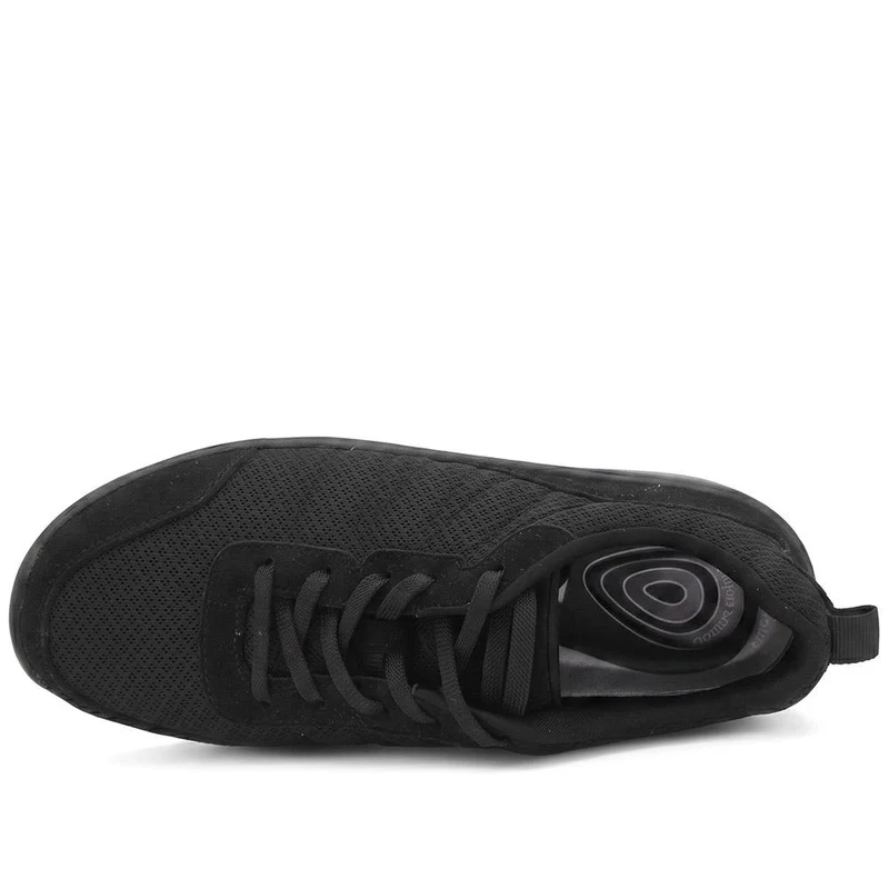 EasyFit Extra Wide Mesh Lace Up Trainers - SIDRA / 329 941 - Black-Black