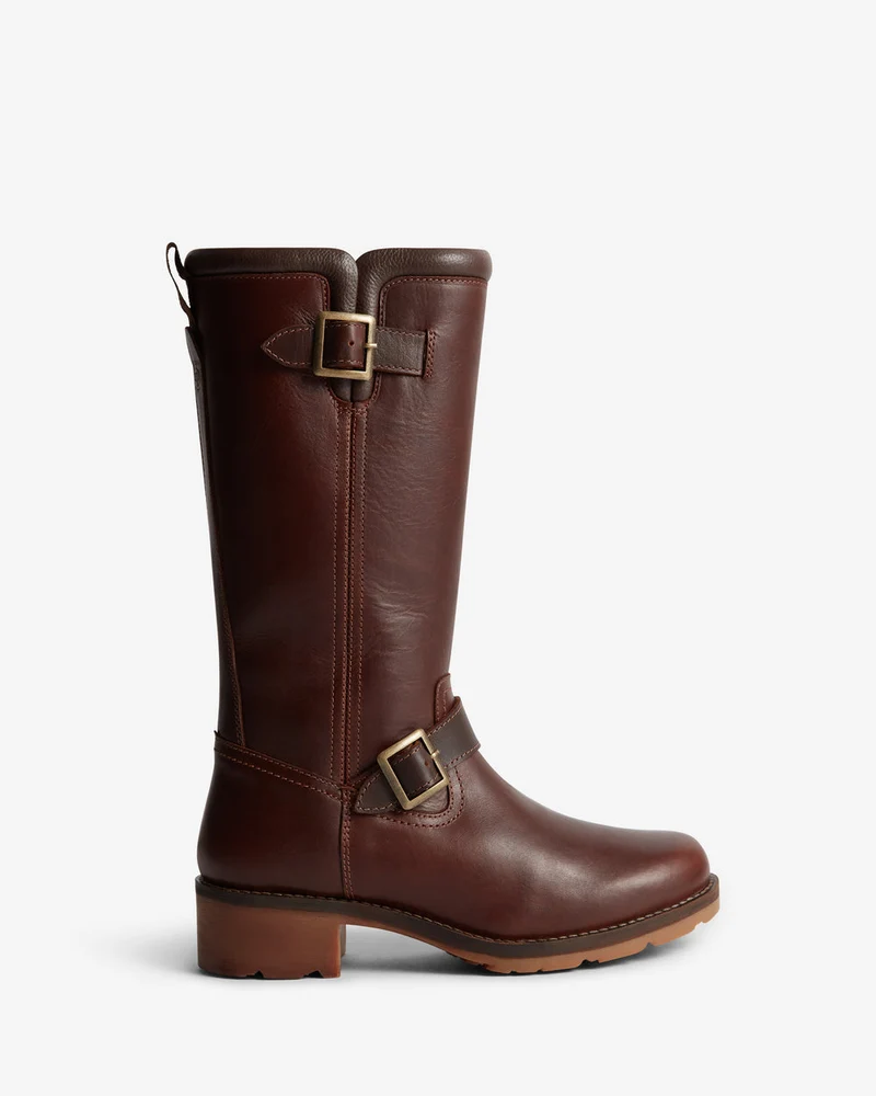 Hunter Damenstiefel Iona, hoch geschnitten | Schokoladenbraun