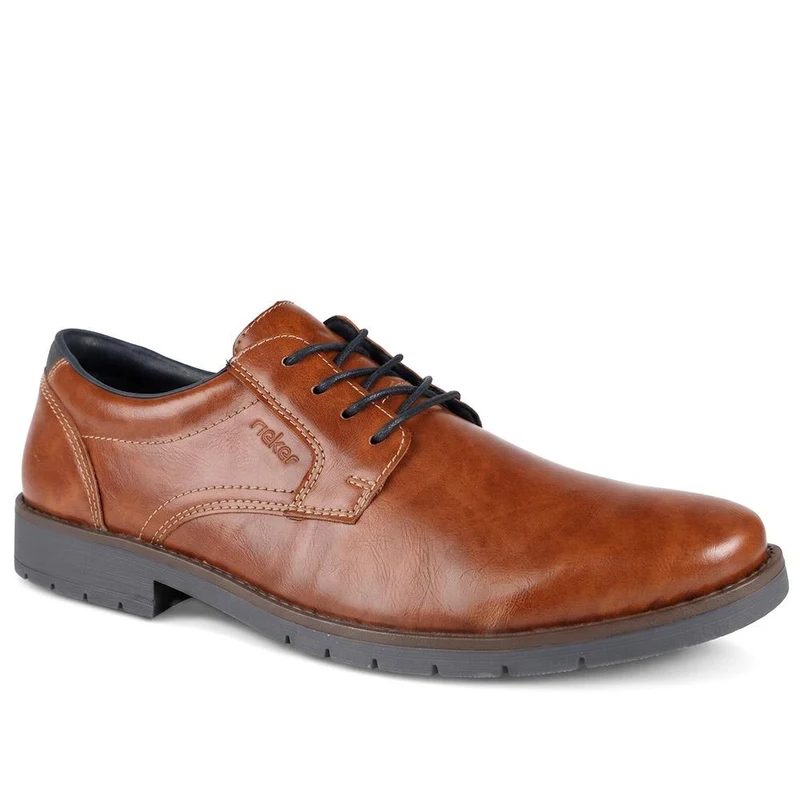 Rieker Extra Wide Lightweight Leather Shoes - RKR44511 / 329 912