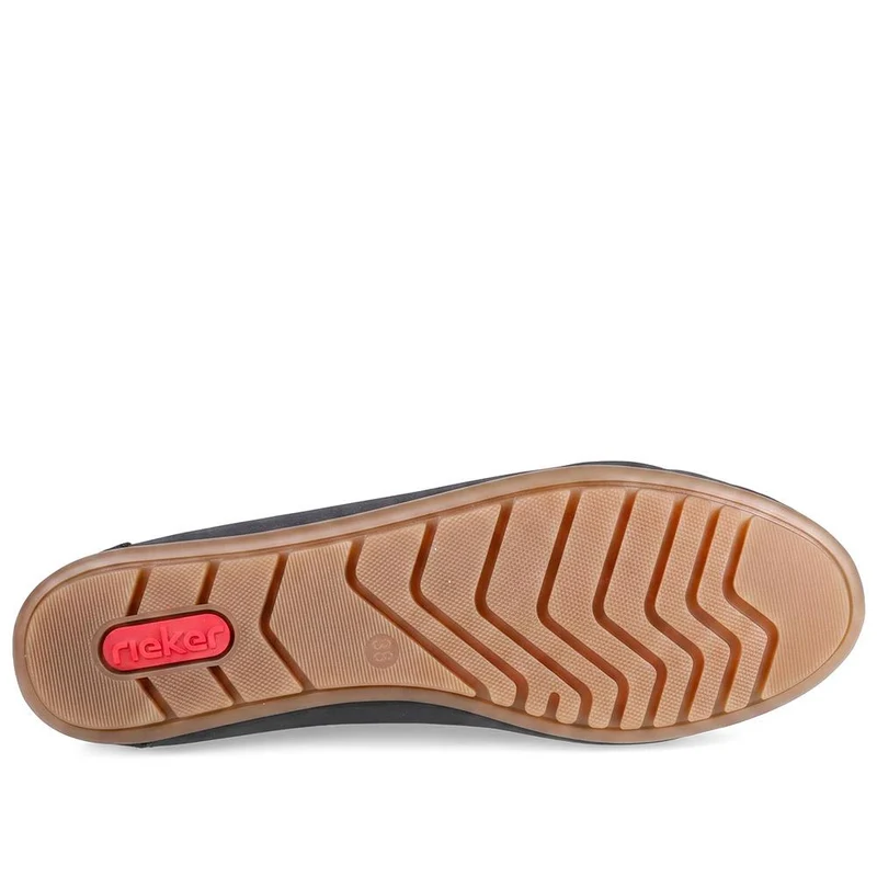 Rieker Breathable Laced Loafers - RKR43068 / 330 547 - Navy