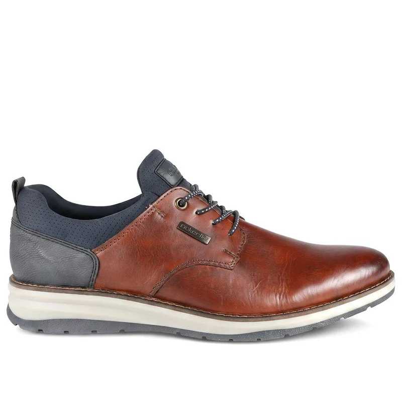 Rieker Dual-Tone Leather Shoes - RKR44507 / 329 907 - Tan