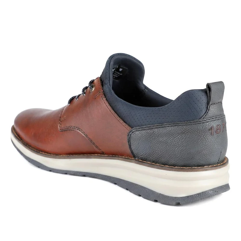 Rieker Dual-Tone Leather Shoes - RKR44507 / 329 907 - Tan