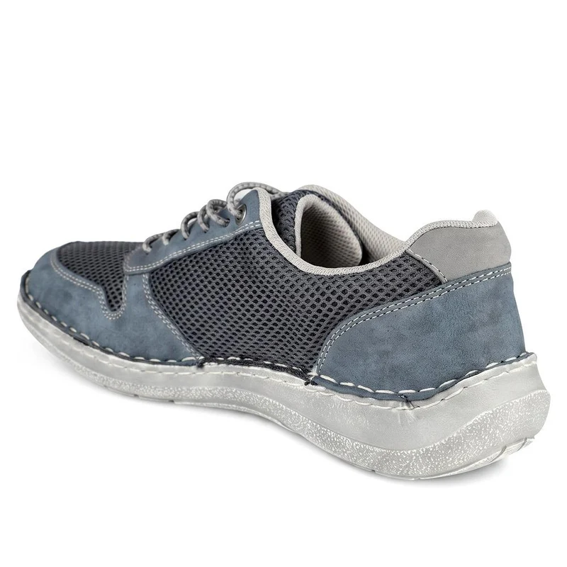 Rieker Casual Slip On Shoes W/ Bungee Laces - RKR43059 / 330 542 - Navy