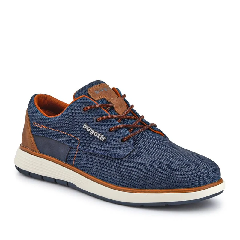 Comfort-Fitting Lace-Up Shoes - BUG41514 / 327 368 - Navy