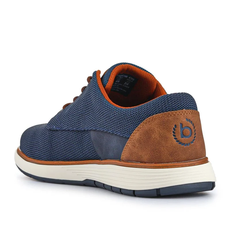 Comfort-Fitting Lace-Up Shoes - BUG41514 / 327 368 - Navy