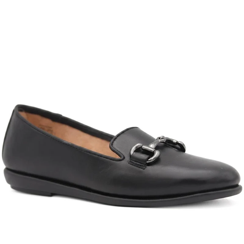 Elegant Wedge Loafers - UPSKY43001 / 329 004 - Black