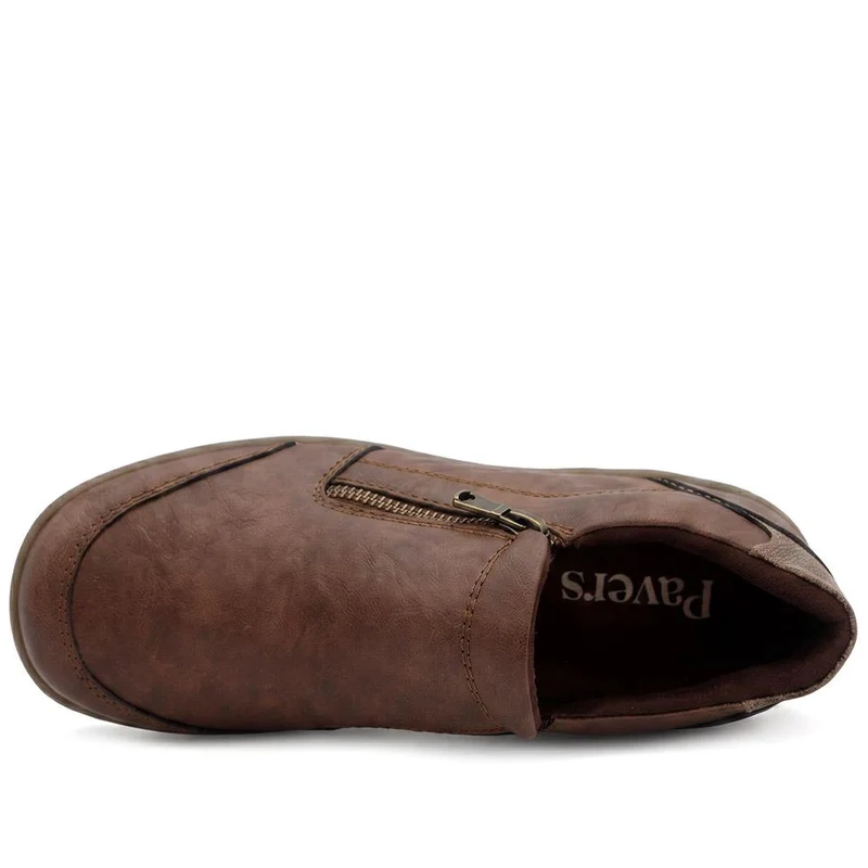 Smart Zip Closure Shoes - WBINS44025 / 329 763 - Brown