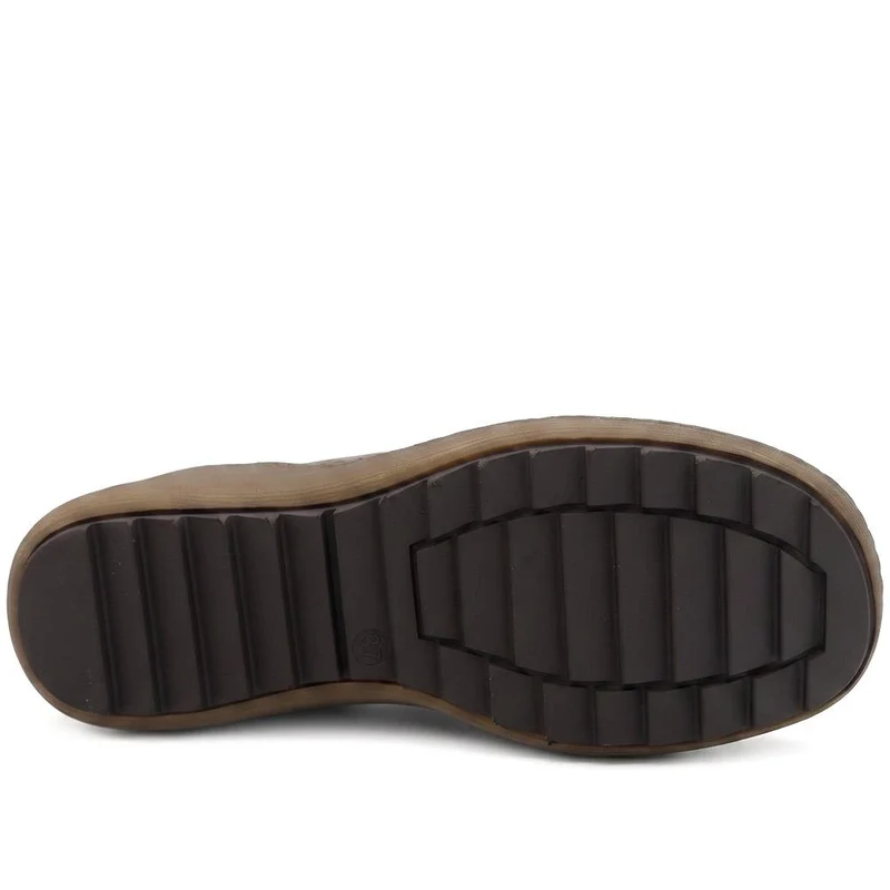 Smart Zip Closure Shoes - WBINS44025 / 329 763 - Brown