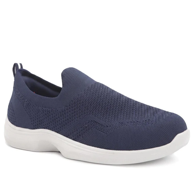 Extra Wide Breathable Slip On Trainers - LILOU / 329 940