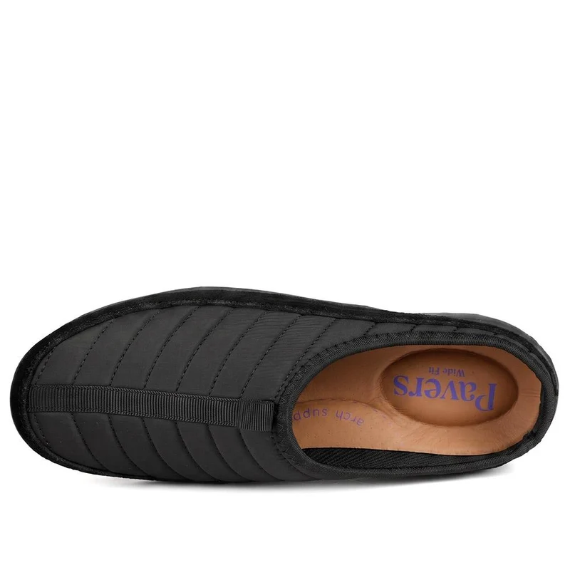 Wide Fit Leather Chunky Sole Clogs - BRK44006 / 329 755 - Black