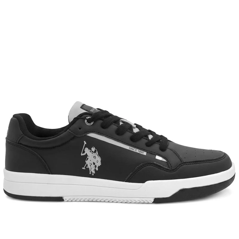 US Polo Lace Up Trainers - USPOL43002 / 330 485 - Black