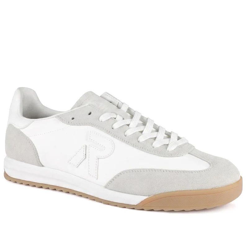 Rieker Leather Sport Trainers - RKR43063 / 330 551 - White-Grey