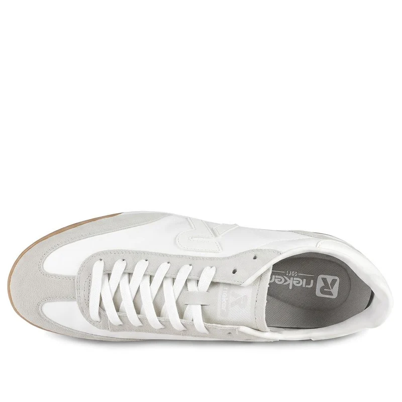 Rieker Leather Sport Trainers - RKR43063 / 330 551 - White-Grey