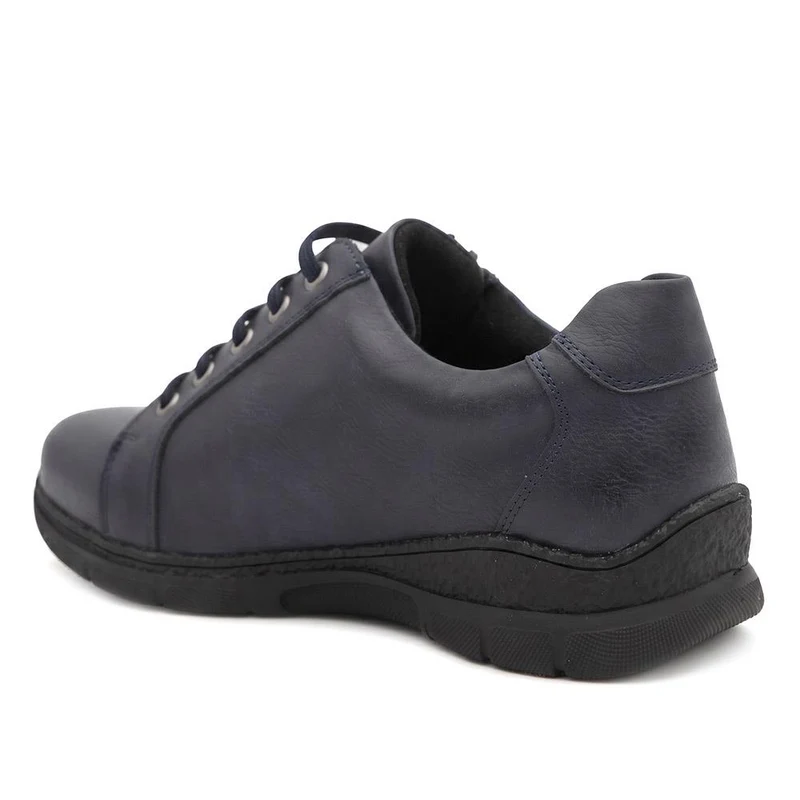 Extra Wide Zip & Lace Trainers - BETRINA / 329 761 - Navy