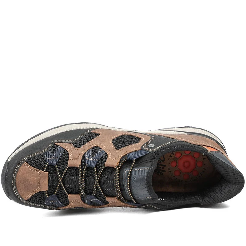 Relife Wide Fit Rugged Slip On Shoes - RELIF43009 / 329 178 - Brown