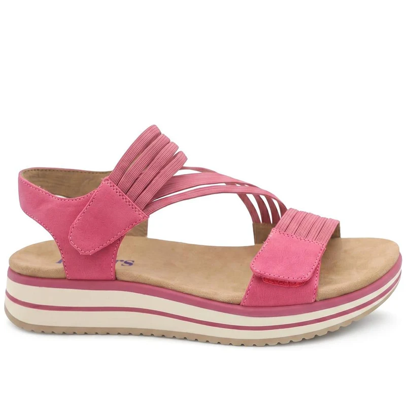 Chunky Lightweight Adjustable Sandals - GANG43001 / 329 041 - Fuschia