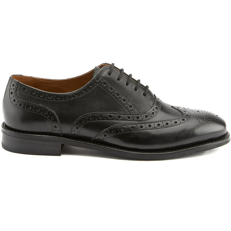 Braxton Leather Brogues - BRAXTON / 326 034 - Black