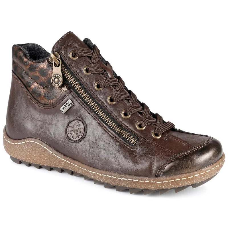 Rieker Zip & Lace High-Top Trainers - RKR42531 / 327 695