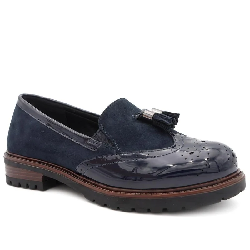 Wide Fit Heeled Moccasins - WOIL44016 / 329 597