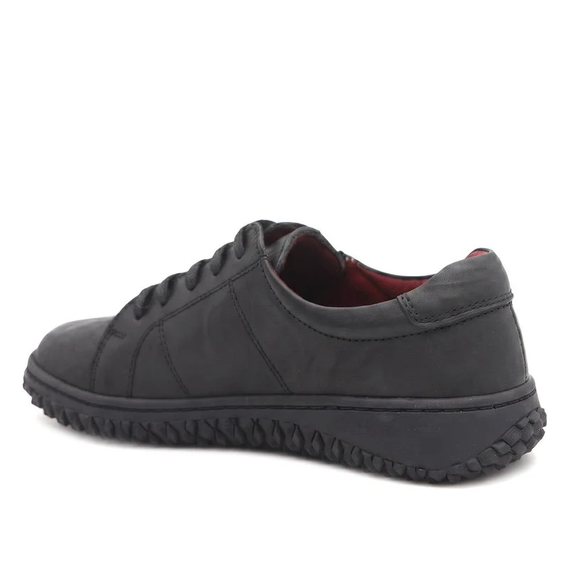 Loretta Leather Trainers - HAK38023 / 324 496 - Black-Black