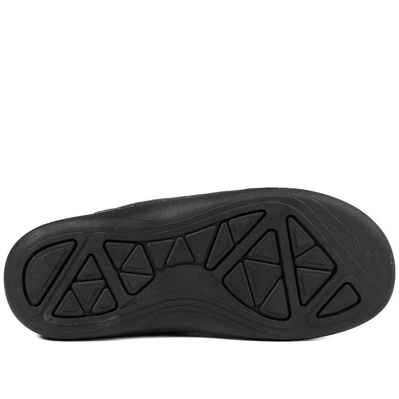 Leather Buckle Fastening Sandals - AATRA43007 / 328 941 - Black