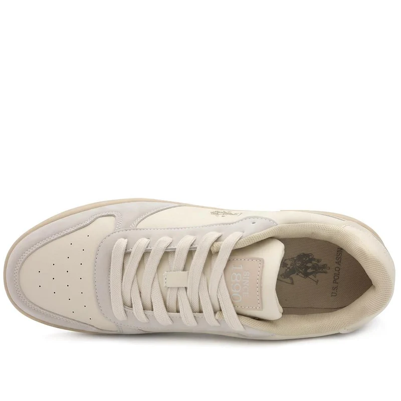 US Polo Assn Steve Lace Up Trainers - USPOL43003 / 330 484 - White