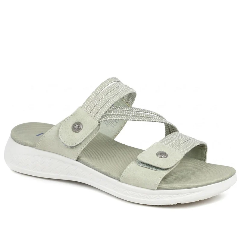 Lightweight Slip On Mule Sandals - BAIZH43003 / 329 053 - Khaki