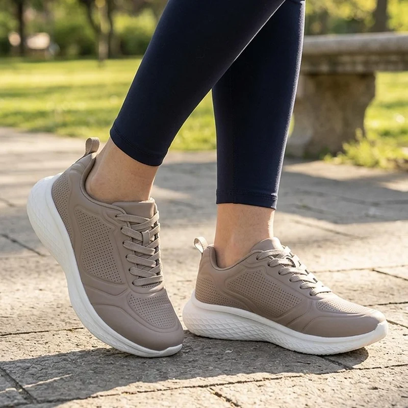 Memory Foam Lightweight Trainers - BRK44007 / 329 744 - Taupe