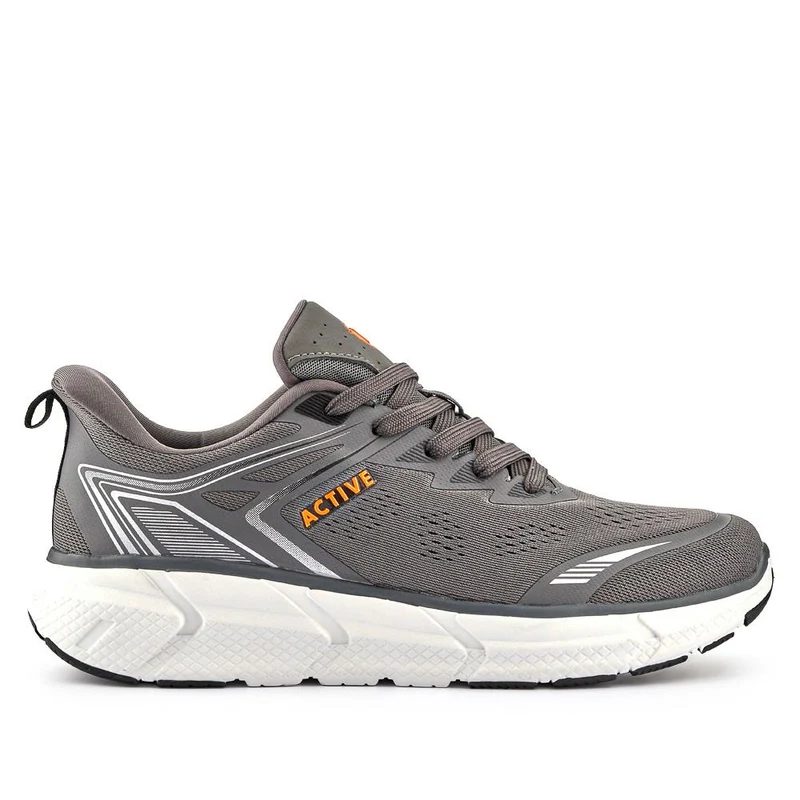 Easy Step In Wide Fit Memory Foam Trainers - BOJIE41008 / 326 944 - Grey